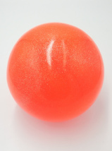 Мяч PS 18,5см оранжевый NEON с блестками