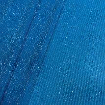 Шифон плиссе голубой с блеском ш.150см арт.114