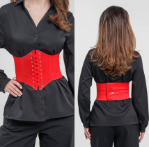 Пояс - корсет красный
