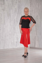 Блуза Веста Red/ Black
