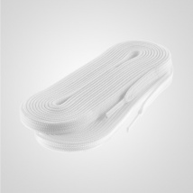 Шнурки 200см фигурные бел