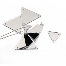 Зеркальце треугольник 40мм Crystal