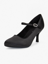 Туфли жен ST 7,5 см, Tn-123 черный сат