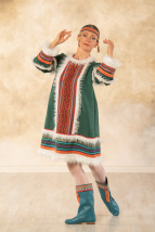 Изготовление к-м Северяночка (туника, повязка)