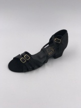 Детская обувь сатин черный 011