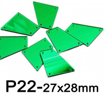 Зеркальце многоугольник 27*28 мм Emerald