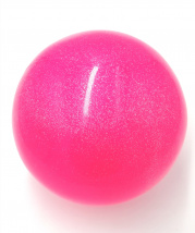 Мяч PS 18,5см розовый NEON с блестками