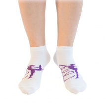 Носки СН-14 гимн бел/фиолет NEW
