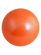 Мяч PS 17см оранжевый с блестками