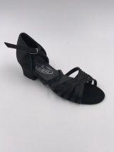 Детская обувь сатин черный 015