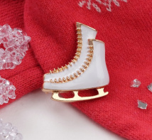 Брошь Коньки