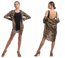 Рубашка-платье CRAZY1 леопард беж