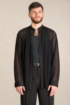 Сорочка Барни сетка/черный