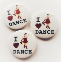Значок "Я люблю народный танец"