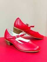 Туфли народные красный София