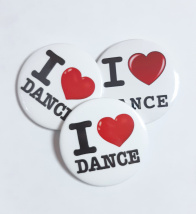Значок "Я люблю танцы "