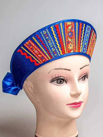 Кокошник Девичий синий