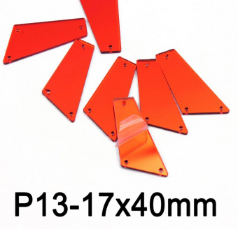 Зеркальце многоугольник 17*40 мм Light Siam
