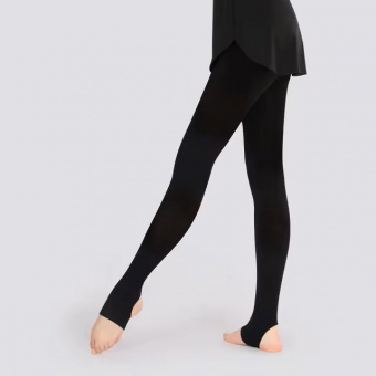 Тр с вырезом под пятку 60D черн.