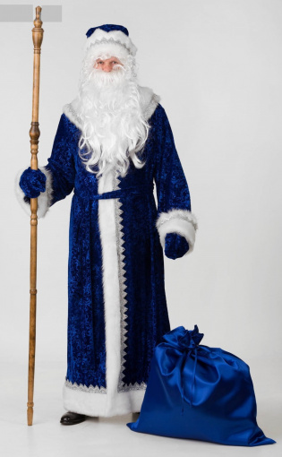 Костюм Деда Мороза велюр тиснение