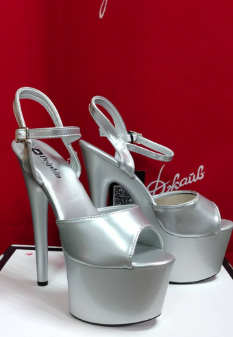 Туфли Pole Dance Tn-091 серебро