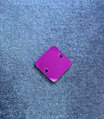 Зеркальце квадрат 15мм Violet