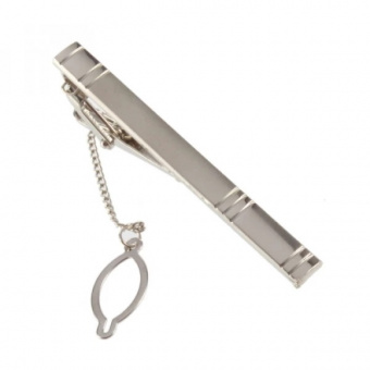 Зажим для галстука черный меланж