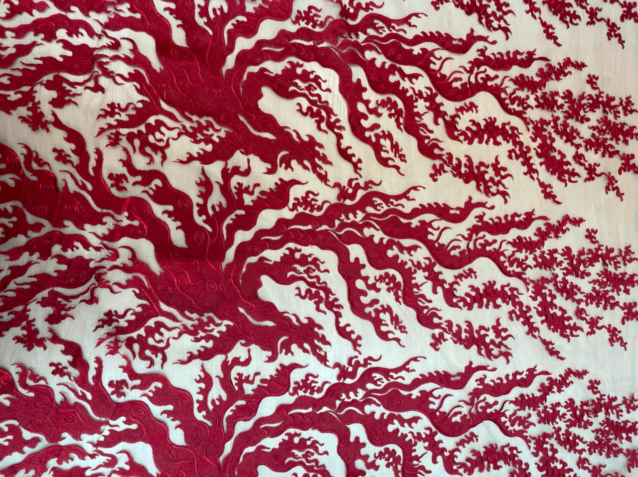 Сетка эксклюзив Версалия Red ш.145 см арт. 2966