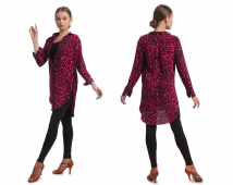 Рубашка-платье CRAZY1 леопард фуксия