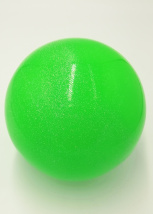 Мяч PS 17см зеленый NEON с блестками